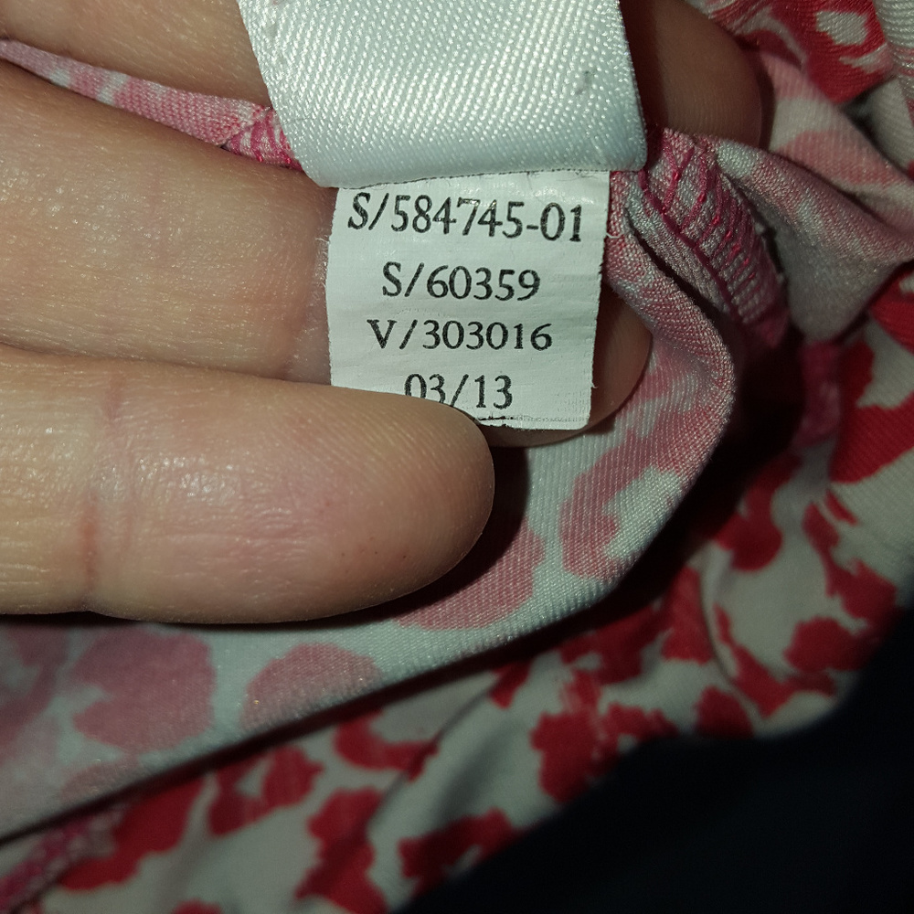 Athleta Tank, cinch hem, coral/white EUC XS - Picture 6 of 8